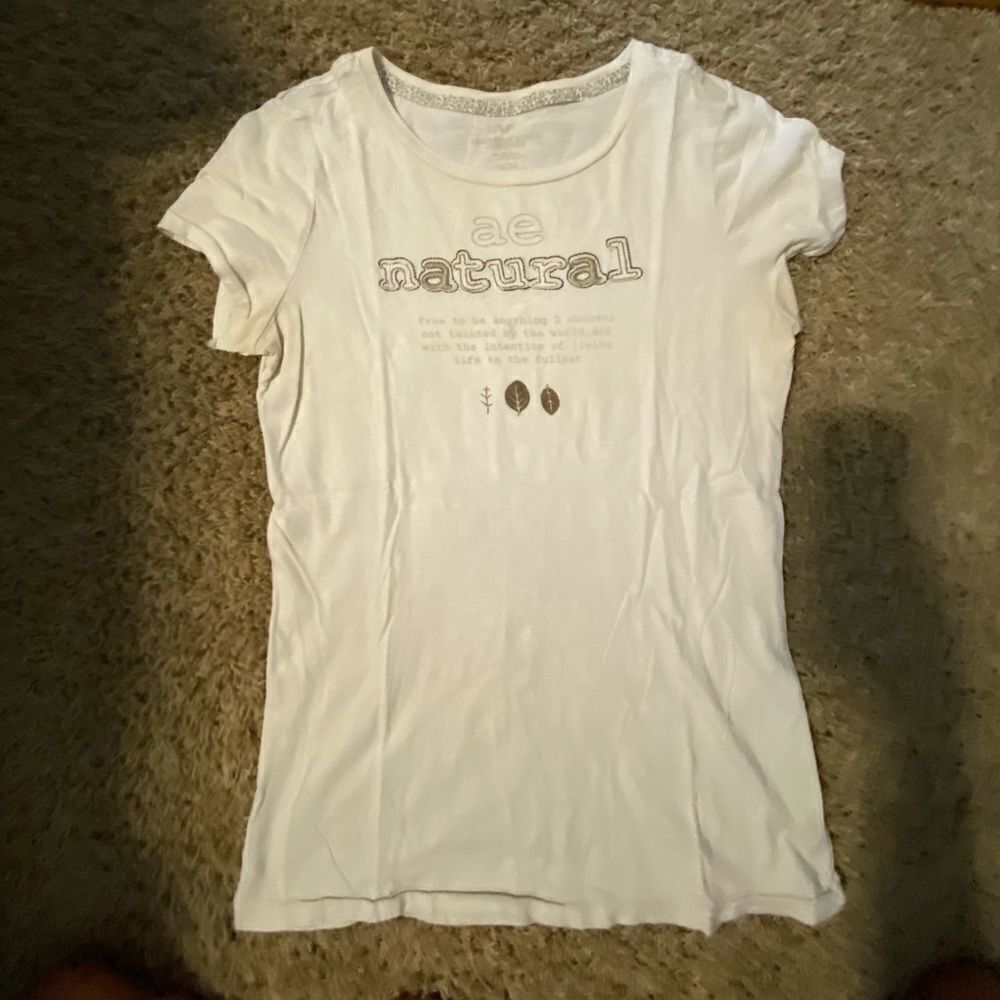 American Eagle off white shirt sleeve shirt size M